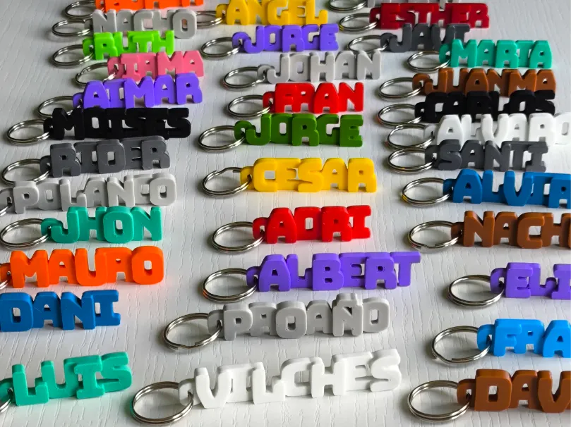 3D Name Keychain – Custom Single Color