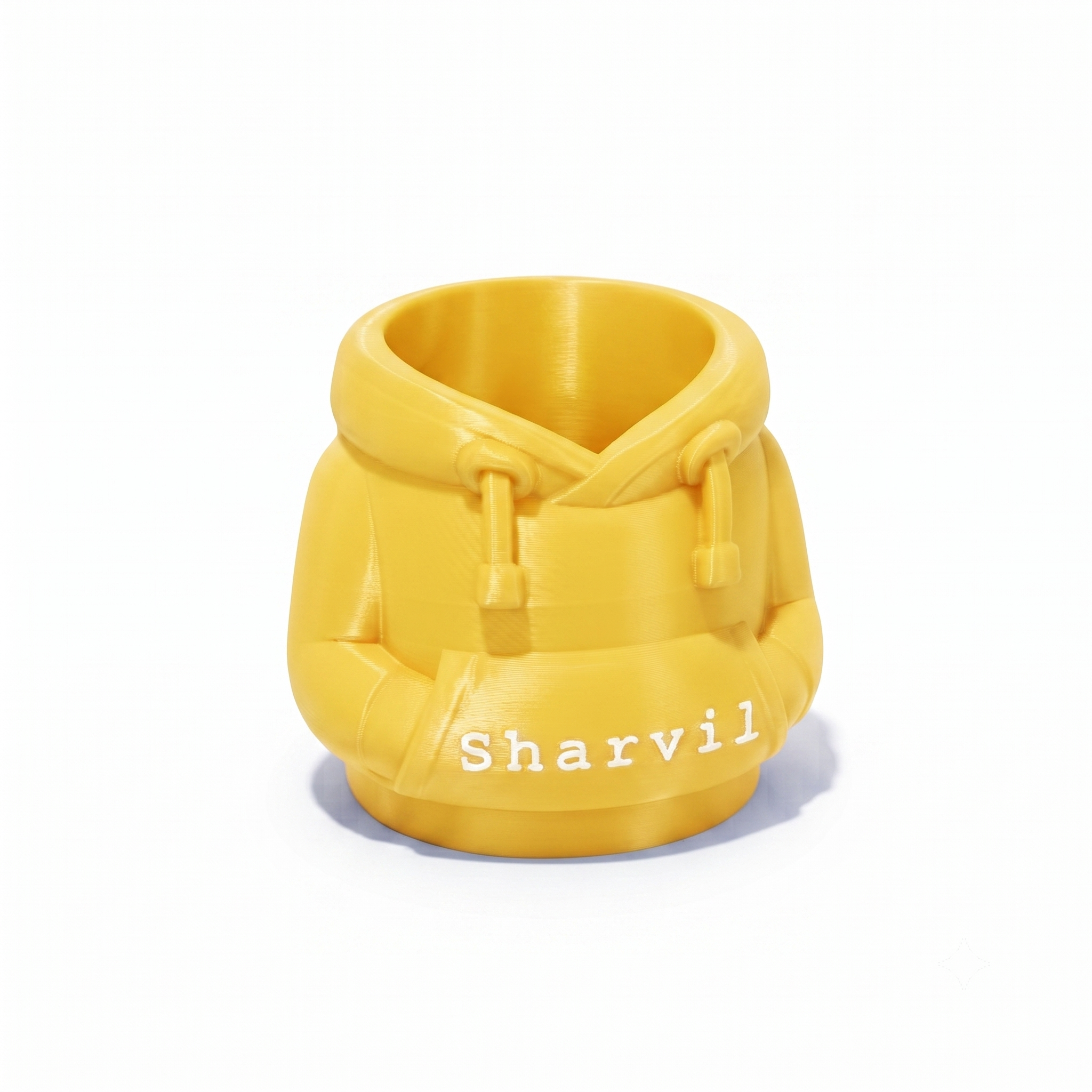 Personalized Hoodie Pen & Pencil Holder – Custom Name Desk Organizer