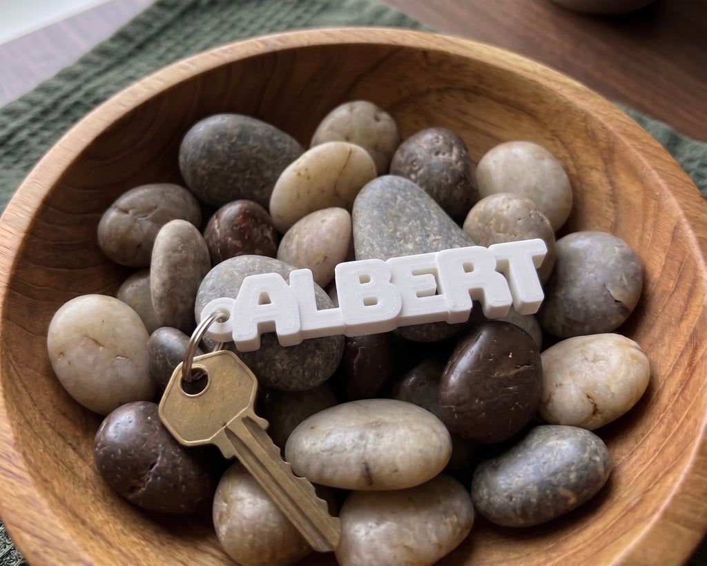 3D Name Keychain – Custom Single Color