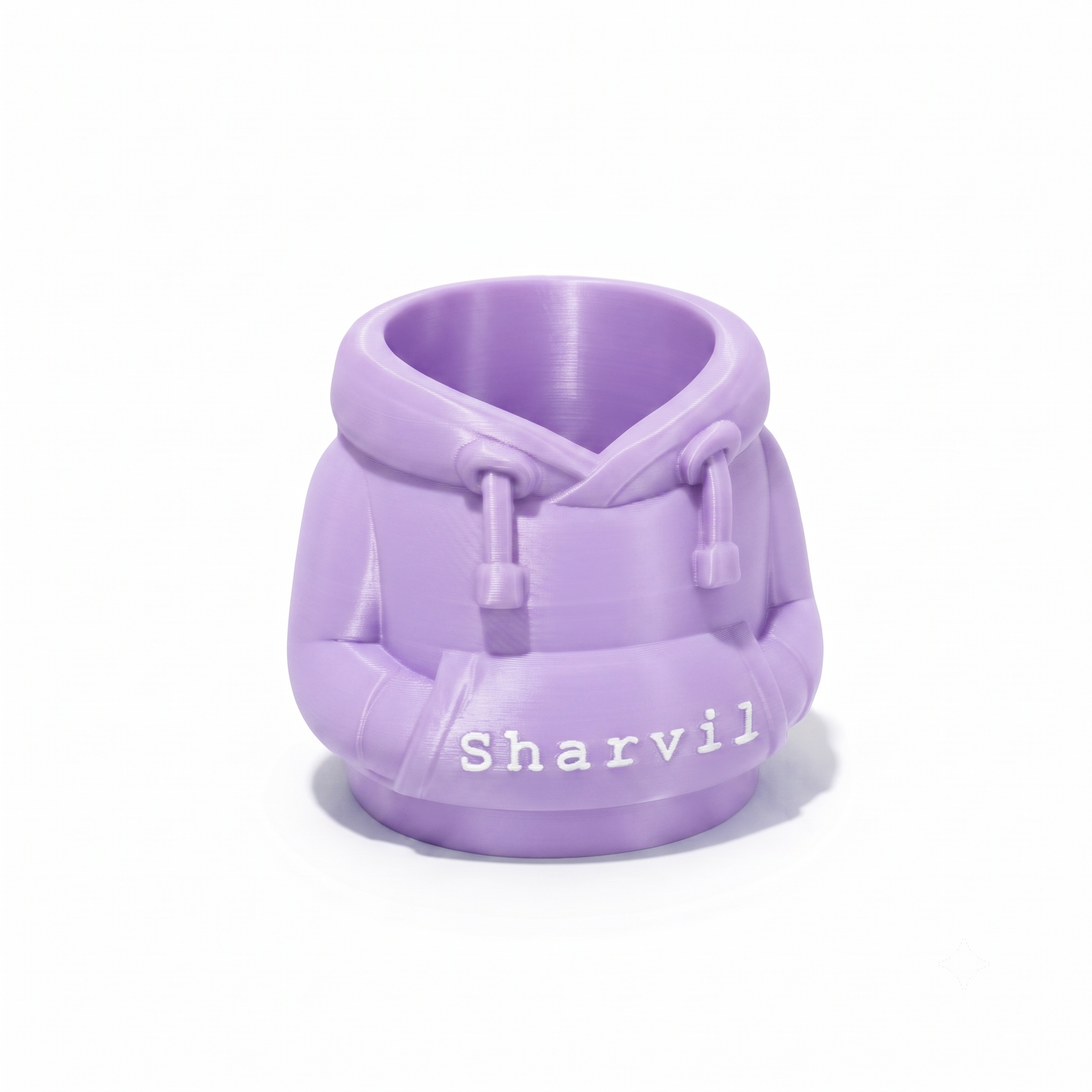 Personalized Hoodie Pen & Pencil Holder – Custom Name Desk Organizer