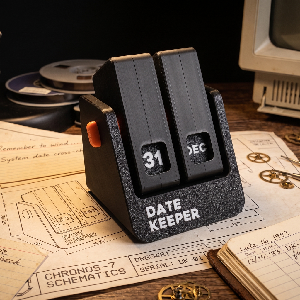 Perpetual Flip Calendar – 3D Printed Desk Calendar That Never Expires