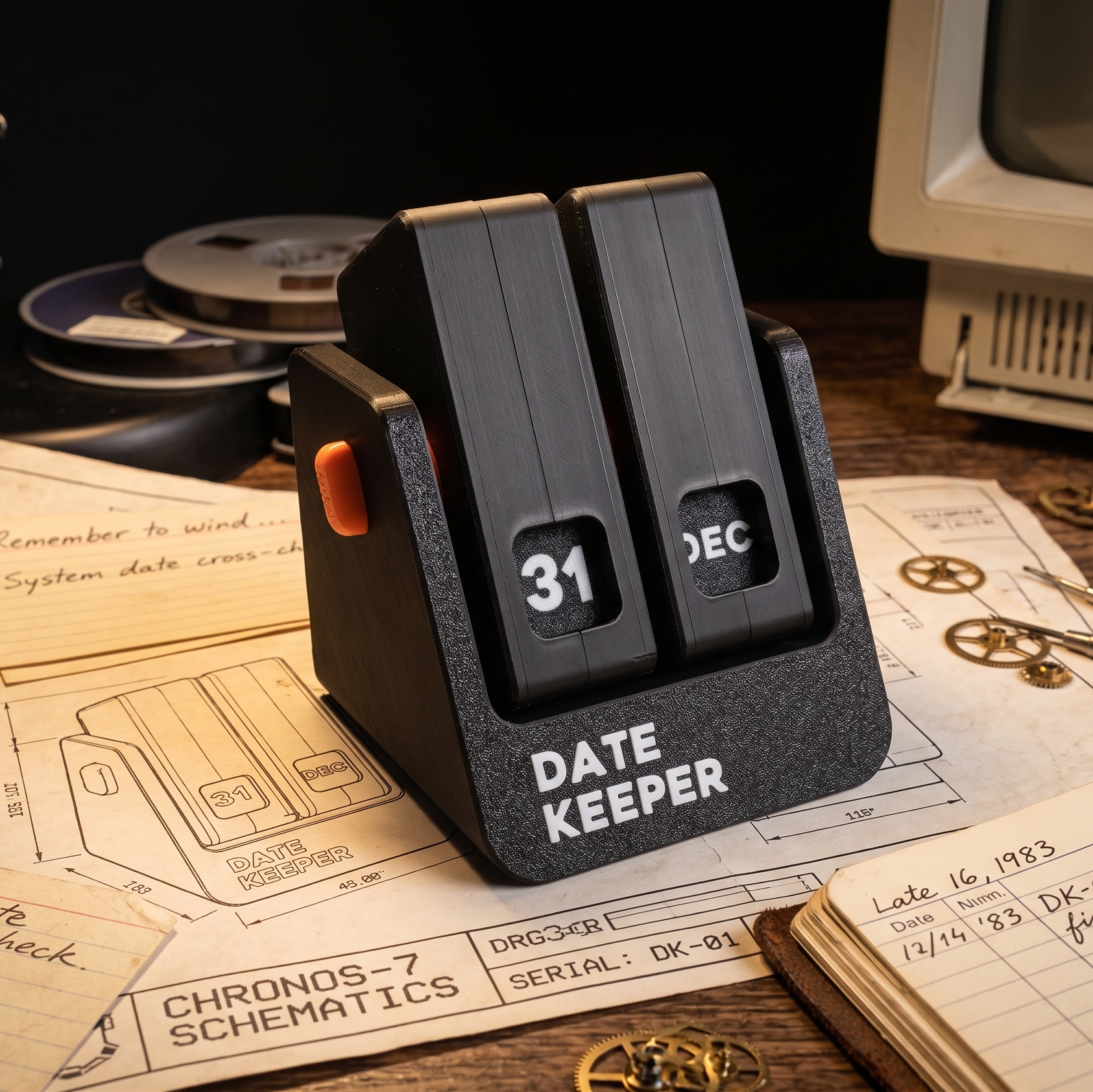 Perpetual Flip Calendar – 3D Printed Desk Calendar That Never Expires