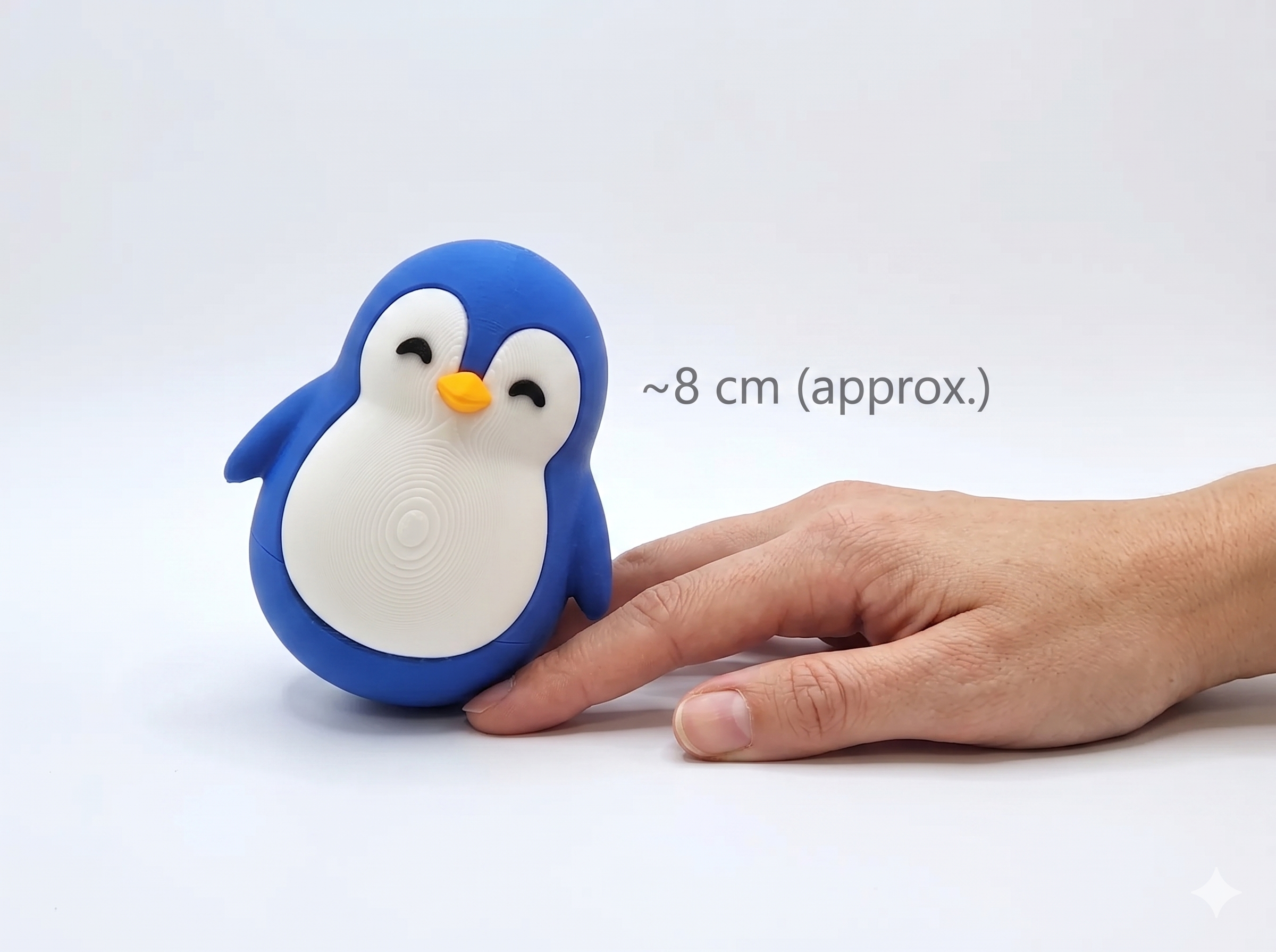 Chubby Penguin Figurine – 3D Printed Desk Decor | Cute Collectible Gift