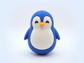 Chubby Penguin Figurine – 3D Printed Desk Decor | Cute Collectible Gift