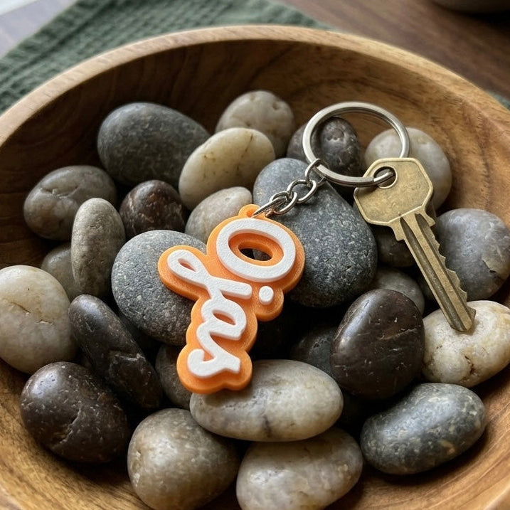 Pacifico Name Keychain – 2-Color 3D Printed