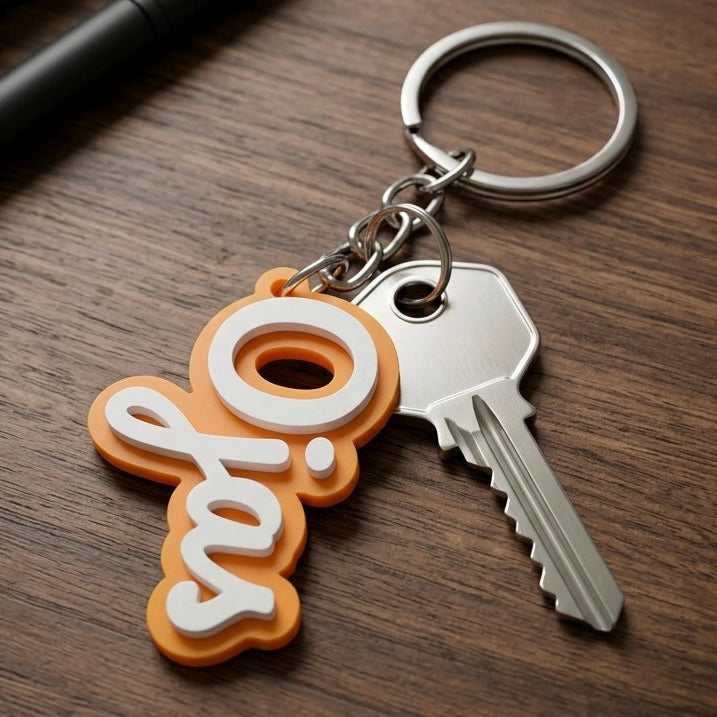 Pacifico Name Keychain – 2-Color 3D Printed