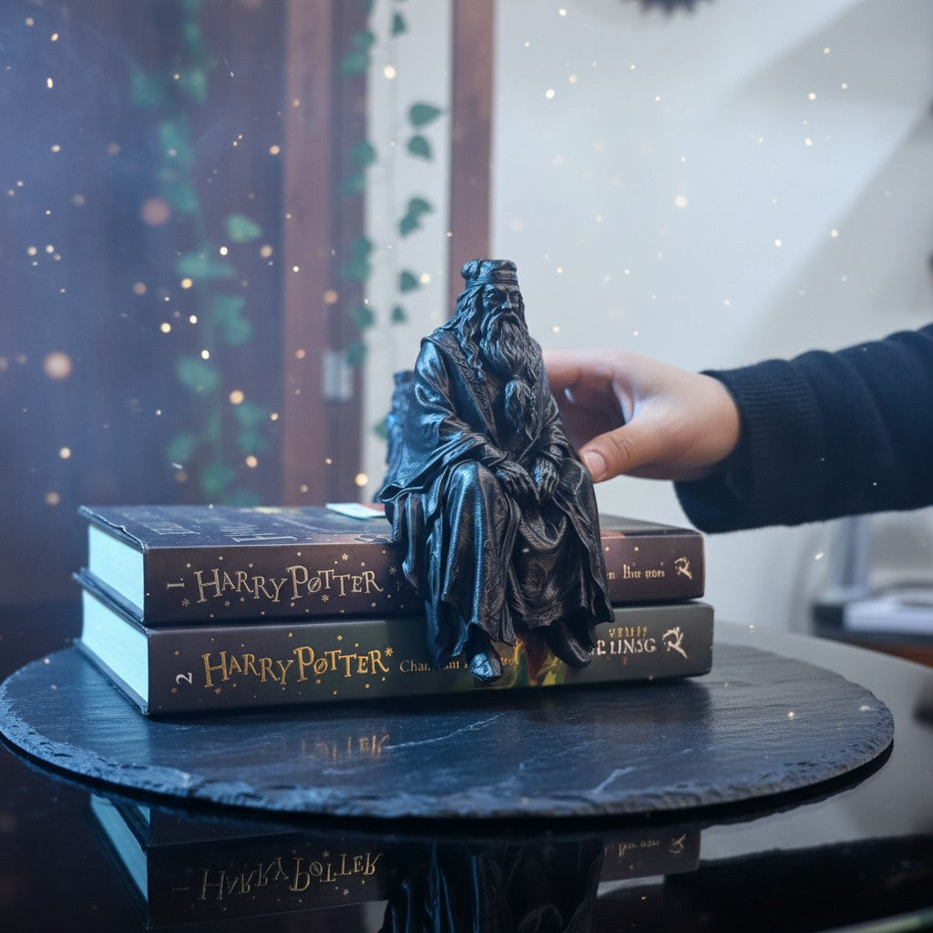 Albus Dumbledore Figurine – 15cm 3D Printed Wizard Collectible | Bookshelf Decor & Gift