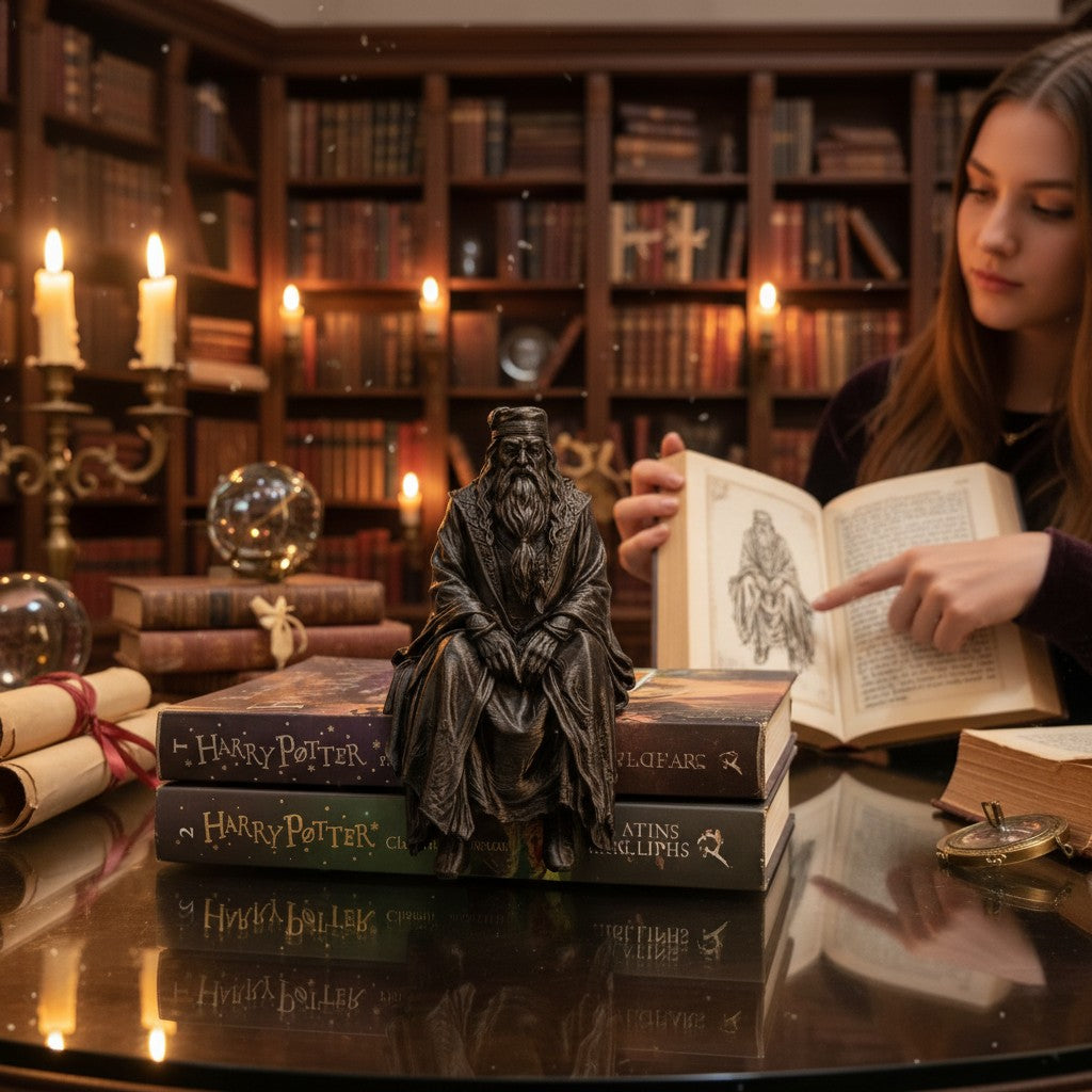 Albus Dumbledore Figurine – 15cm 3D Printed Wizard Collectible | Bookshelf Decor & Gift