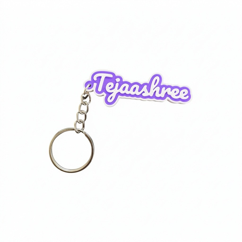 3D Name Keychain – Bold 2-Color Design