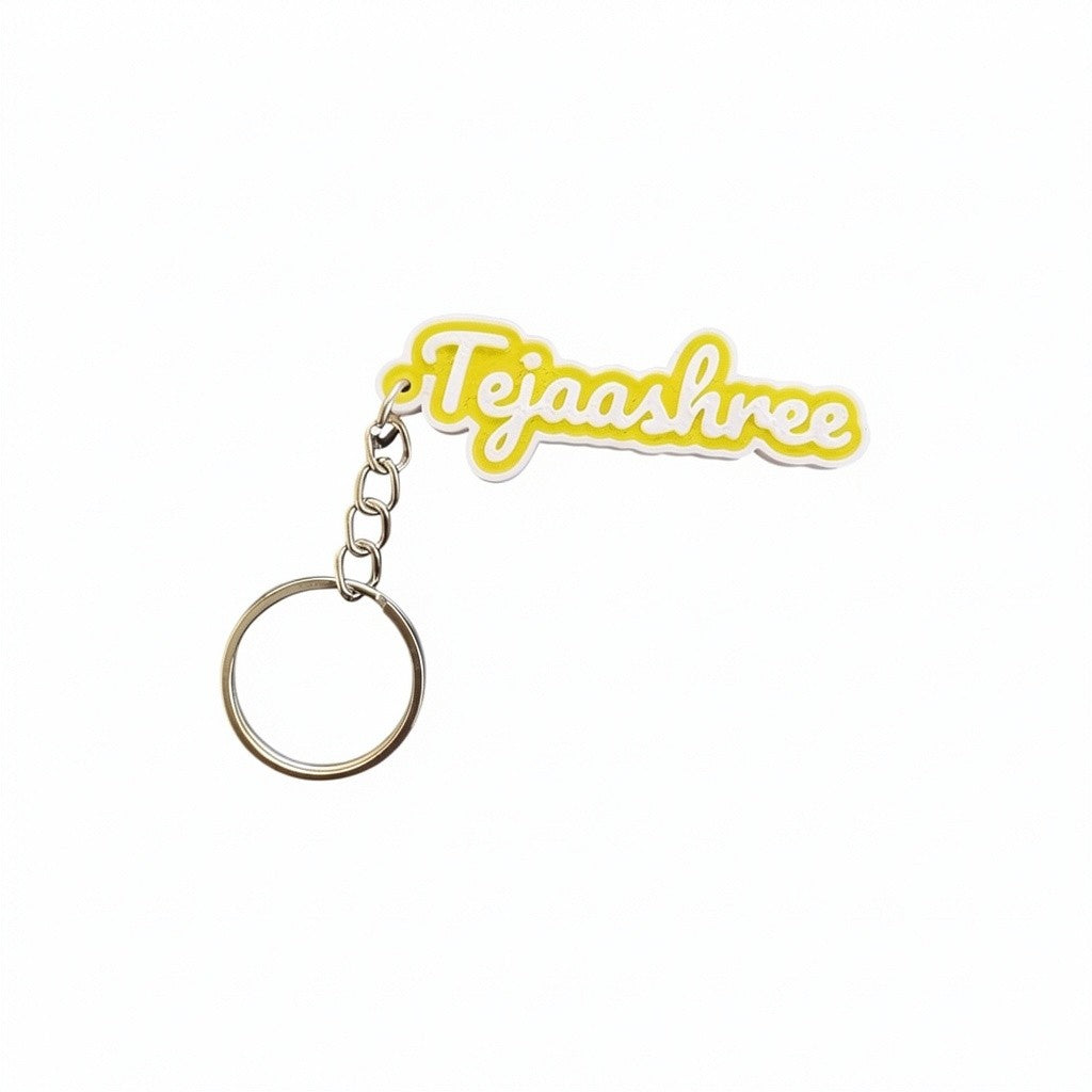 3D Name Keychain – Bold 2-Color Design