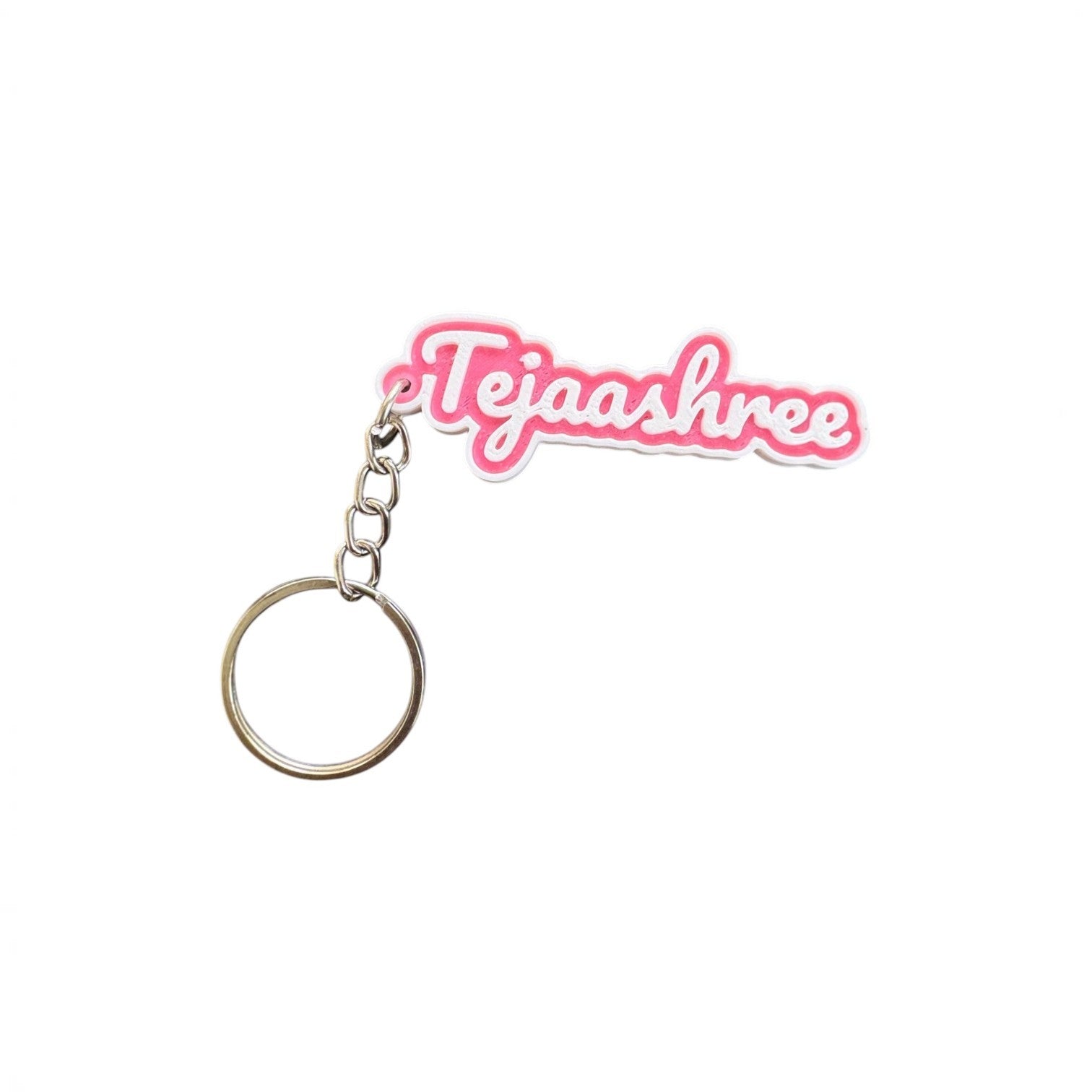 3D Name Keychain – Bold 2-Color Design